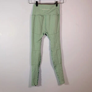 Alphalete size medium Womens compression leggings ocean blue green